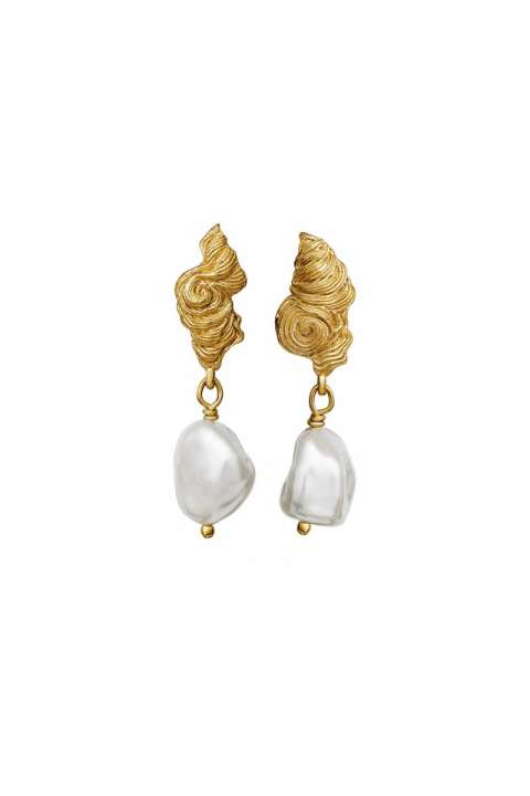 Priser på Maanesten - Øreringe - Frigg Earrings - Guld