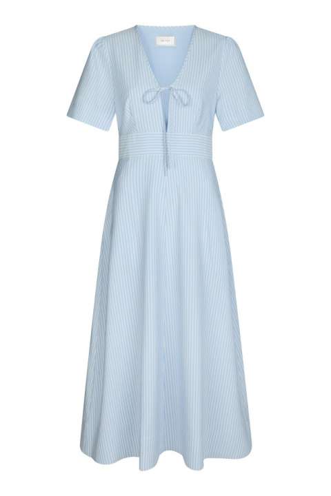 Priser på Neo Noir - Kjole - Ilsie Stripe Dress - Light Blue