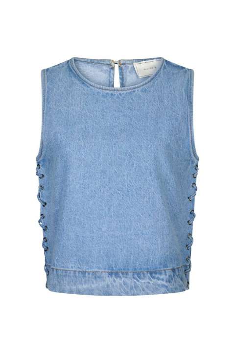 Priser på Neo Noir - Top - Svetlana Braid Top - Blue