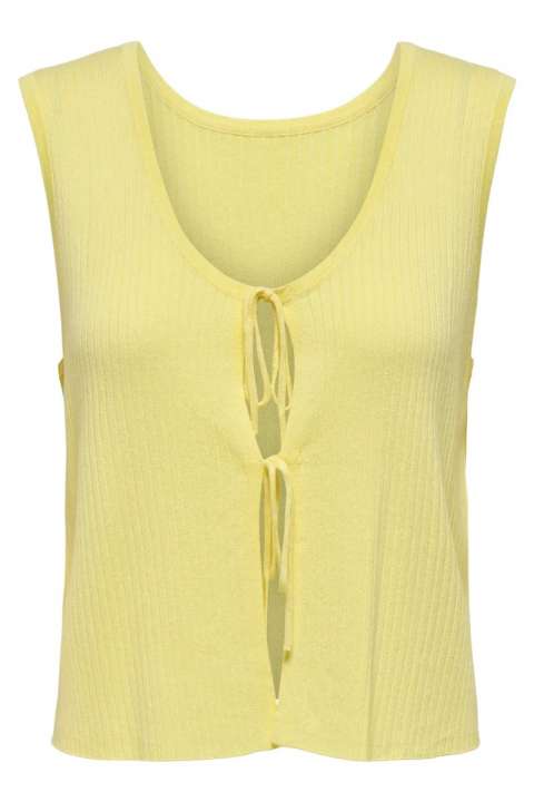 Priser på JDY - Top - Alexandra S/L Reversible Tie Top - French Vanilla