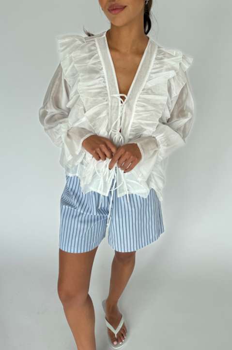 Priser på Continue - Bluse - Citta - White
