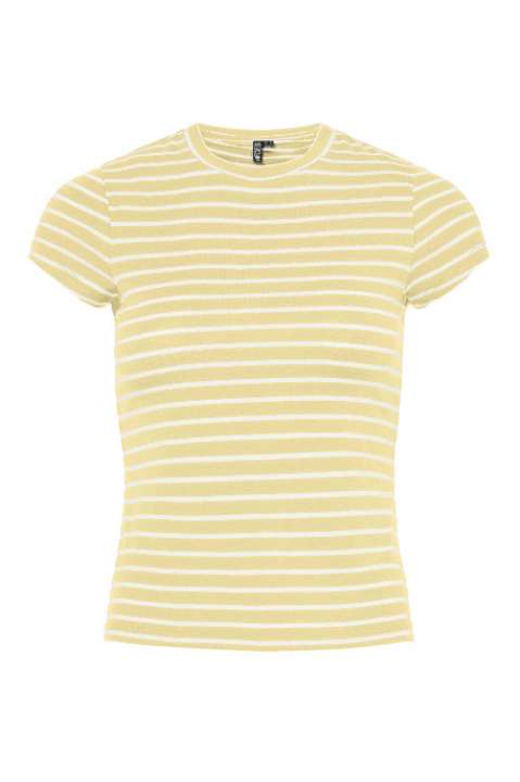 Priser på Pieces - T-shirt - Monique Cap Sleeve Tee - French Vanilla Coconut milk