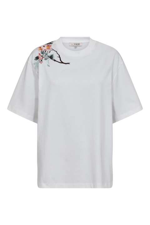Priser på A-View - T-shirt - Best FlowerTee - White