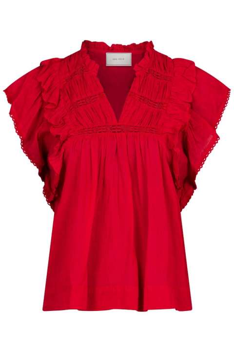 Priser på Neo Noir - Top - Jayla S Voile Top - Red