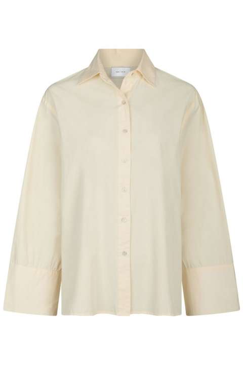 Priser på Neo Noir - Skjorte - Ayari C Poplin Shirt - Light Yellow (Levering slut juli)