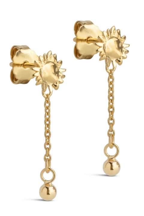 Priser på Enamel - Øreringe - Earrings, Sunshine Drop - Gold