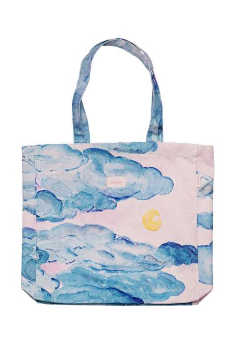 Priser på Maanesten - Taske - Totebag Moonshine Rose - Blue