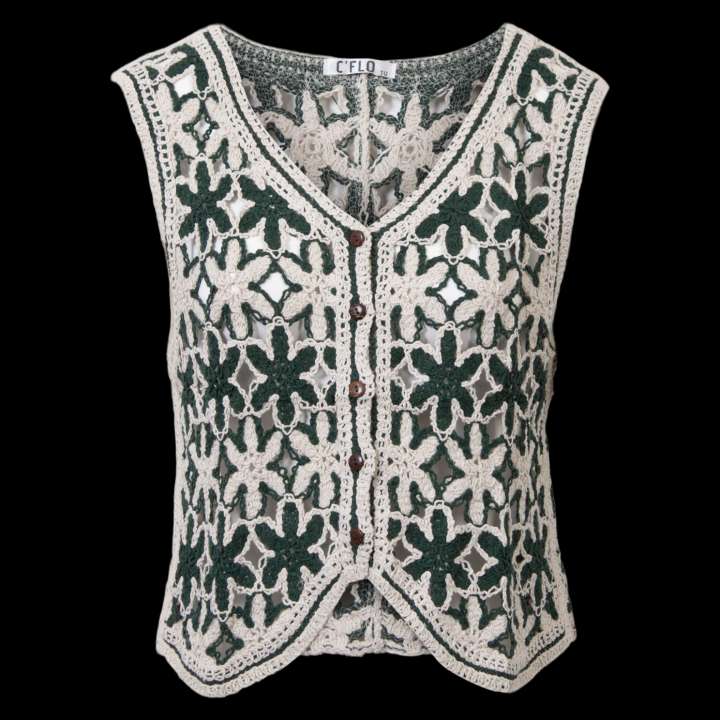 Priser på CÂ´FLO Dame Vest - Grøn - Onesize