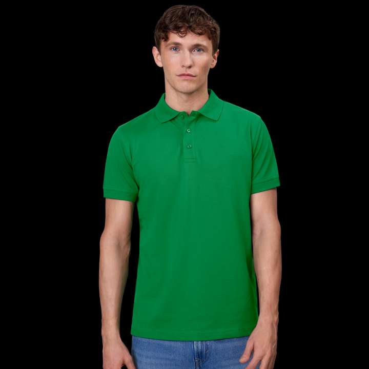 Priser på ID Stretch Herre Polo - Green - 4XL