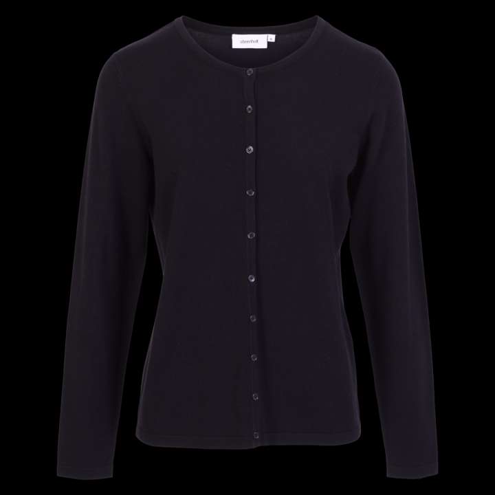Priser på Steenholt Cava Dame Cardigan Plus Size - Black - 52