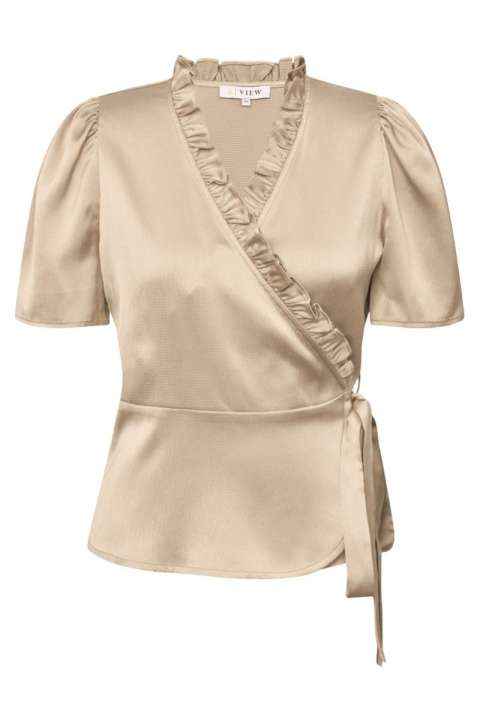 Priser på A-View - Top - Peony Blouse - Light Sand