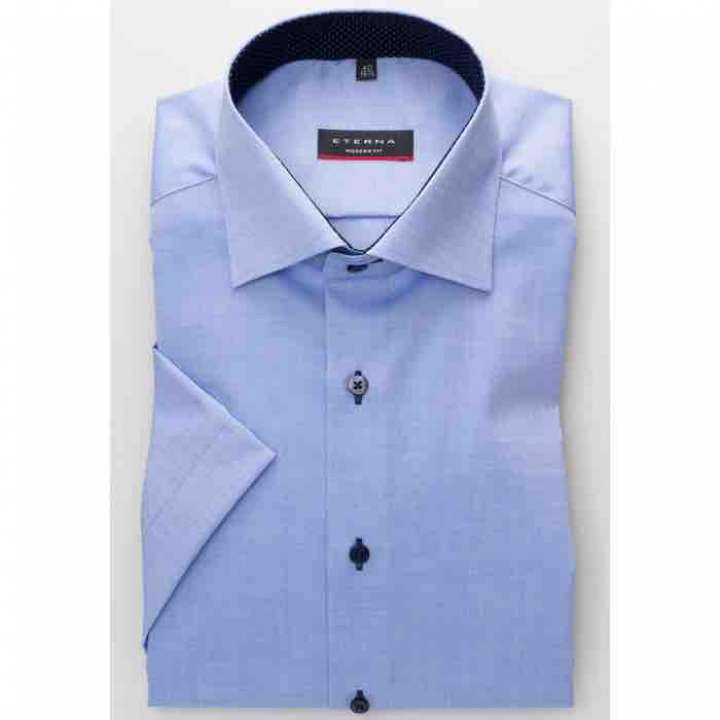 Priser på Eterna Modern Fit Kort Ærmet Skjorte 8100 C13k 12-43/xl