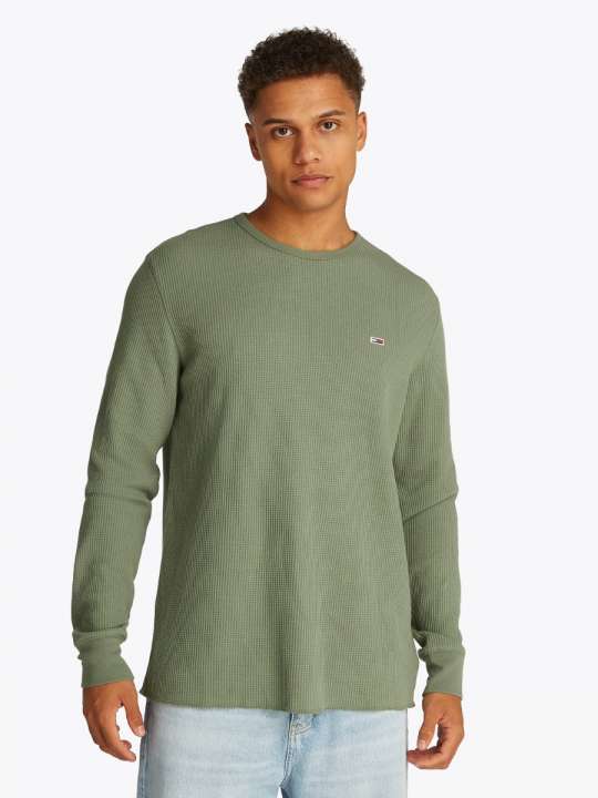 Priser på Tommy Hilfiger Waffle Strik-3x-large