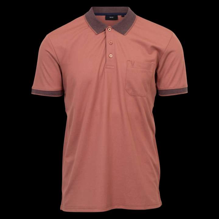 Priser på Vito Texas VITO Herre Polo - Henna Red - 5XL