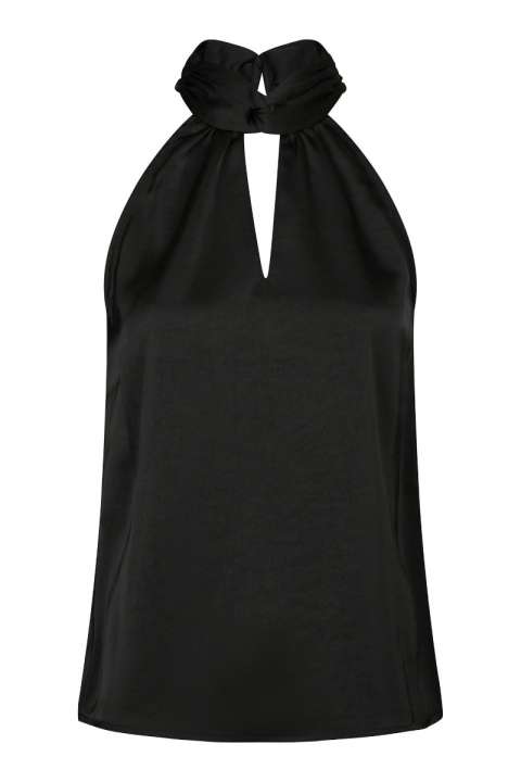Priser på Neo Noir - Top - Svala Heavy Sateen Top - Black
