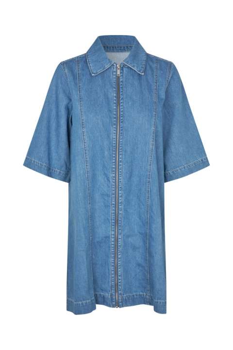Priser på Global Funk - Kjole - Mira zip-G - Mid vintage blue