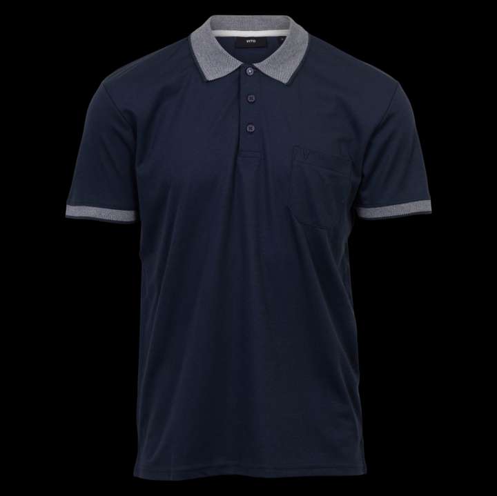 Priser på Vito Texas VITO Herre Polo - Naval Blue - 4XL