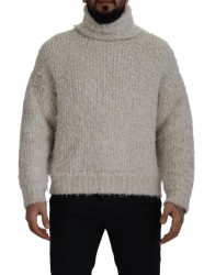Dolce & Gabbana Creme Uld Sweater