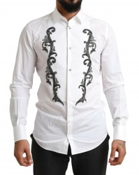Dolce & Gabbana Hvid Slim Fit Skjorte