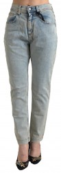 Dolce & Gabbana Blå Bomuld Skinny Bukser & Jeans