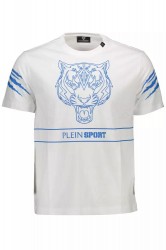 Plein Sport Hvid Bomuld T-Shirt
