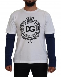 Dolce & Gabbana Hvid Blå Sweater