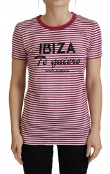 Dolce & Gabbana Hvid Pink IBIZA T-shirt