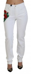 Dolce & Gabbana Hvid Skinny Denim Jeans